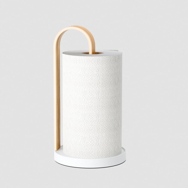 Βάση για χαρτί κουζίνας Bellwood White-Natural 1022358-668