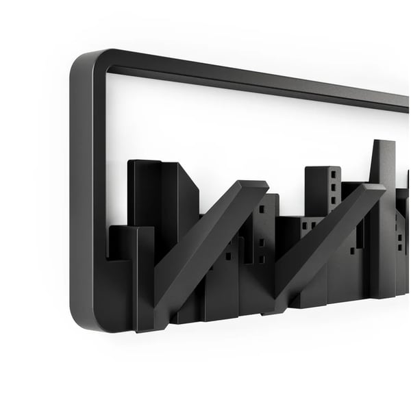 Κρεμάστρα με 5 άγκιστρα Skyline Multi Black Umbra 318190-040