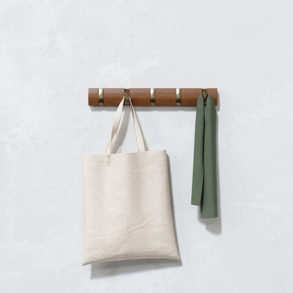 Κρεμάστρα με 5 άγκιστρα Flip Warm Gold  318850-1227