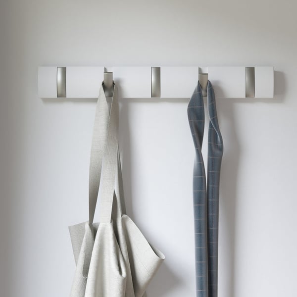 Κρεμάστρα με 5 άγκιστρα Flip White 318850-660