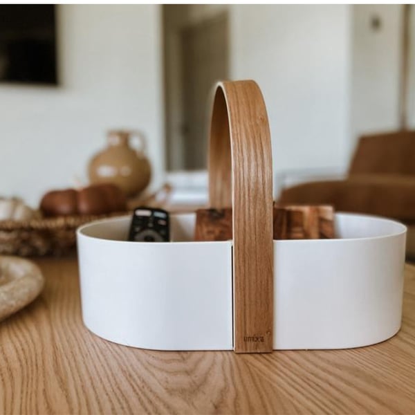 Κουτί αποθήκευσης Bellwood Caddy White-Natural Umbra