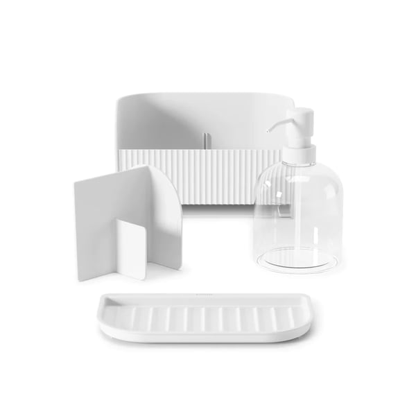 Θήκη Οργάνωσης Κουζίνας με Ντισπενσερ Sling Caddy Λευκό Umbra