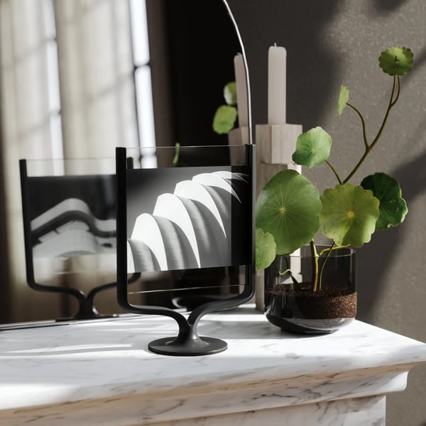 Κορνίζα μεταλλική Wishbone Μαύρη 13x18 cm Umbra