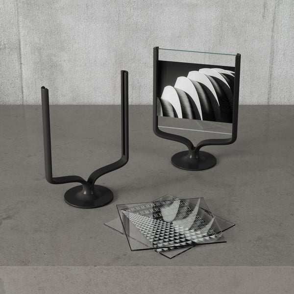 Κορνίζα μεταλλική Wishbone Μαύρη 13x18 cm Umbra