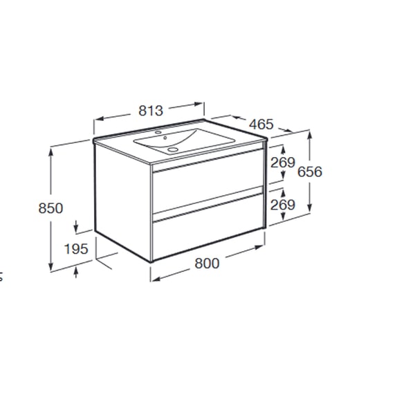 Έπιπλο Claudia 80 cm