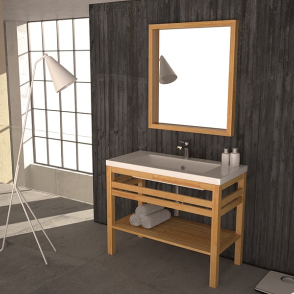 Έπιπλο μπάνιου Pure Wood Πεύκο Φυσικό