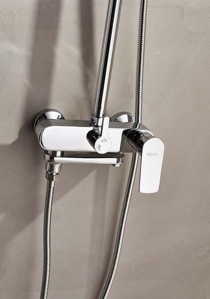 Στήλη Ντους Roma 3 εξόδων με ανακλινόμενη εκροή chrome 53252