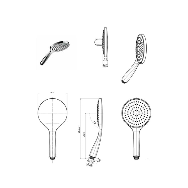 Τηλέφωνο ντους Emotion ΕΟ82043-100