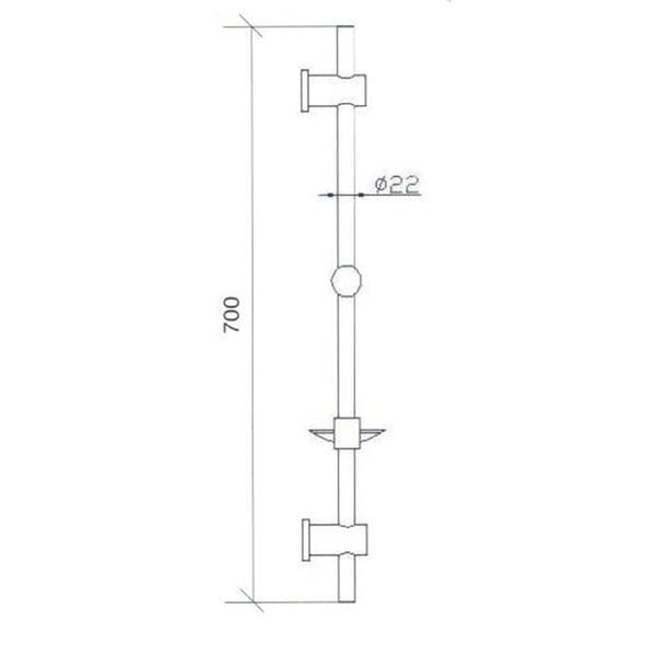 Βέργα ντους με τηλέφωνο Dynamic 51035