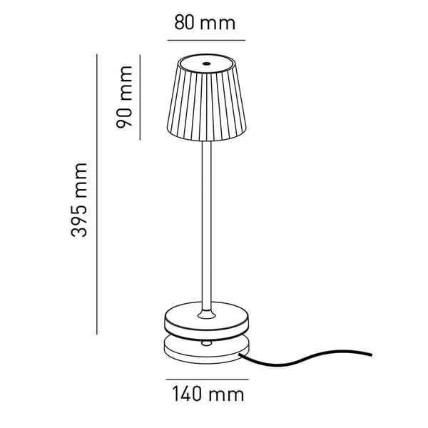 Επαναφορτιζόμενο φωτιστικό Emma Avorio Table Lamp EMMA-I