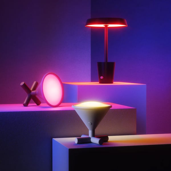 Επιτραπέζιο φωτιστικό Cono Portable Smart Grey Lamp 