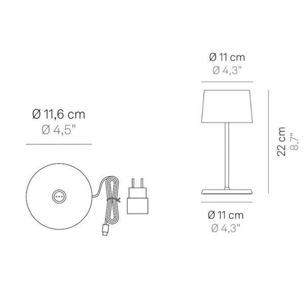 Επιτραπέζιο φωτιστικό Olivia White