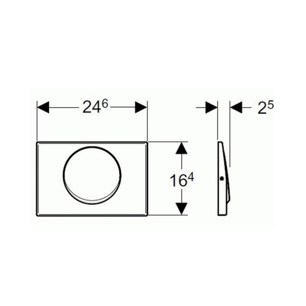 Πλακέτα Delta 15 Geberit