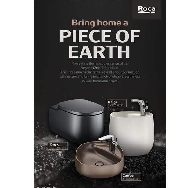 Λεκάνη Κρεμαστή Beyond Rimless Onyx Roca