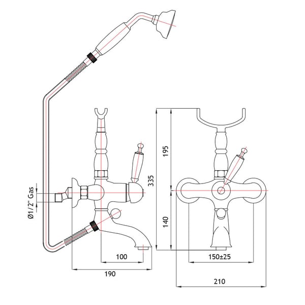 Μπαταρία λουτρού Oxford