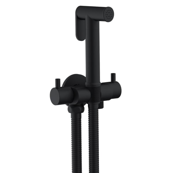 Ντουζάκι Μπιντέ Round Black Matt Interflex 097883