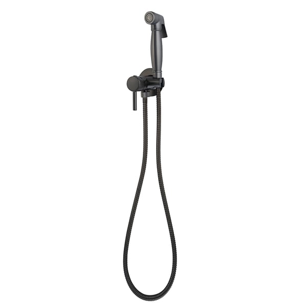 Ντουζάκι μπιντέ Nero Spazzolato Opaco 