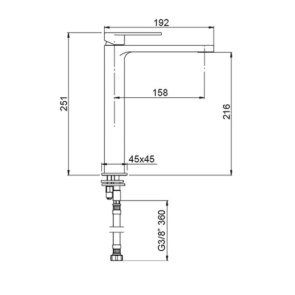 Μπαταρία Νιπτήρος Alpha Nickel 01ALP120NI