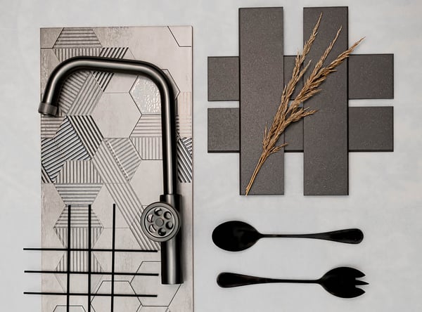 Μπαταρία νεροχύτη Muro Graphite 965D