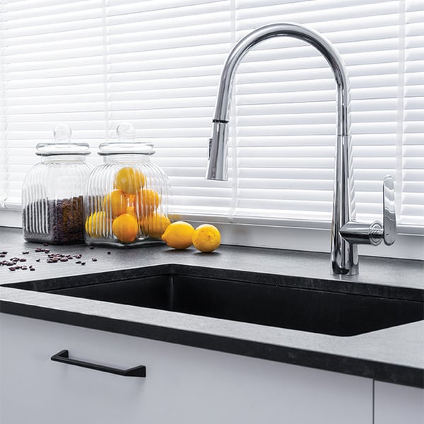 Μπαταρία νεροχύτη Nalda Chrome BAY 069D LAVEO