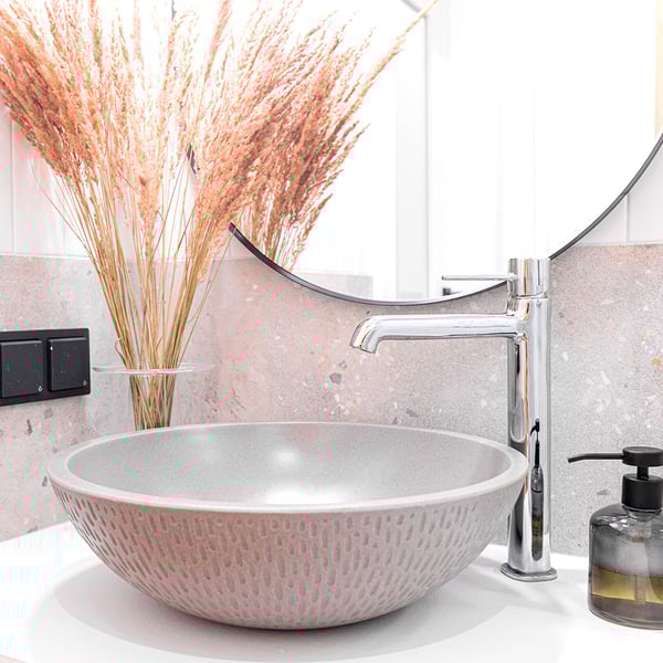 Μπαταρία νιπτήρος Pola Chrome ψηλή BAP 72ND lAVEO