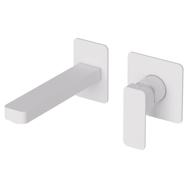 Μπαταρία Νιπτήρος Εντοιχισμού 2 οπών Quadra White Matt