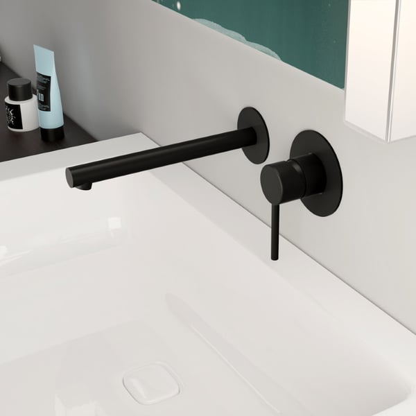 Μπαταρία Νιπτήρος Εντοιχισμού Tonda black matt 145904