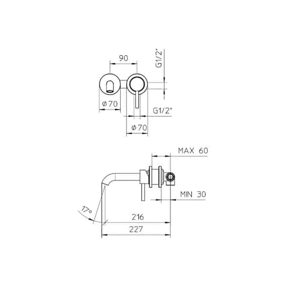 Μπαταρία Νιπτήρος Εντοιχισμού Mimo Black 02326939