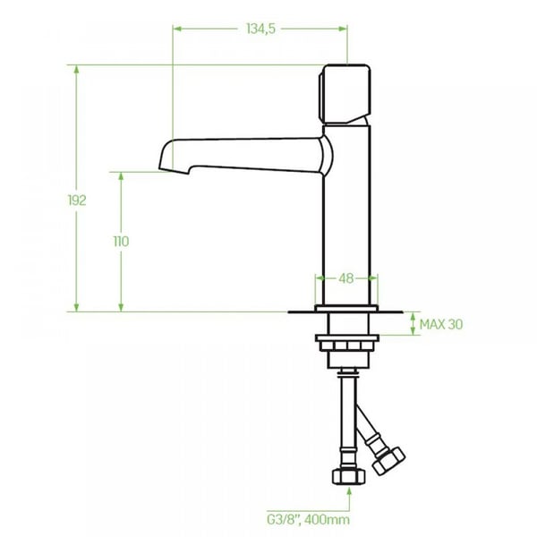 Μπαταρία νιπτήρος Pretto BAO022D Laveo