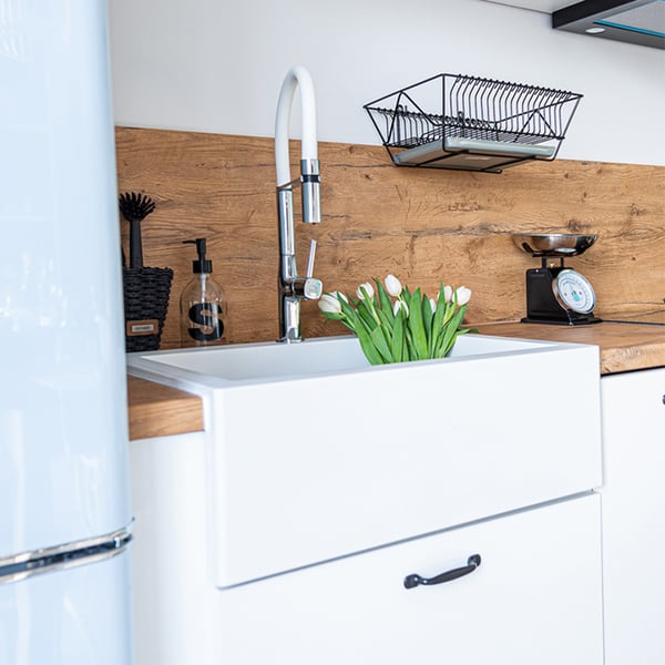 Νεροχύτης Komodo White 49x58 cm