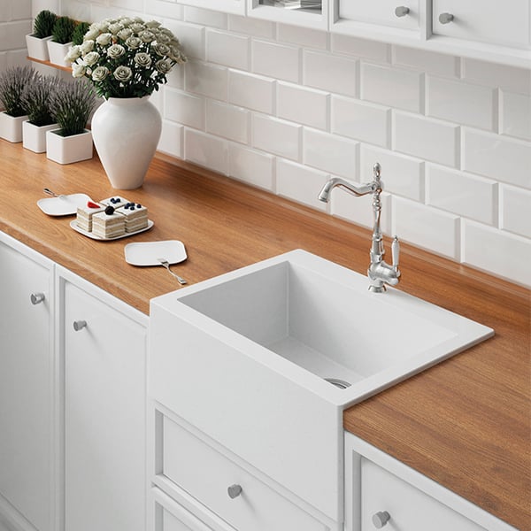 Νεροχύτης Komodo White 49x58 cm