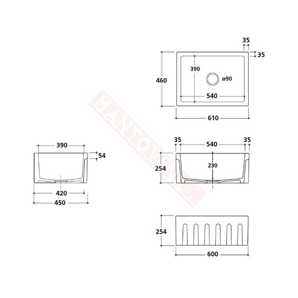 Νεροχύτης Fluted 5120