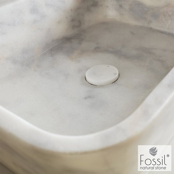 Νιπτήρας Μαρμάρινος Gaia Carrara Nuovo 60x38 cm