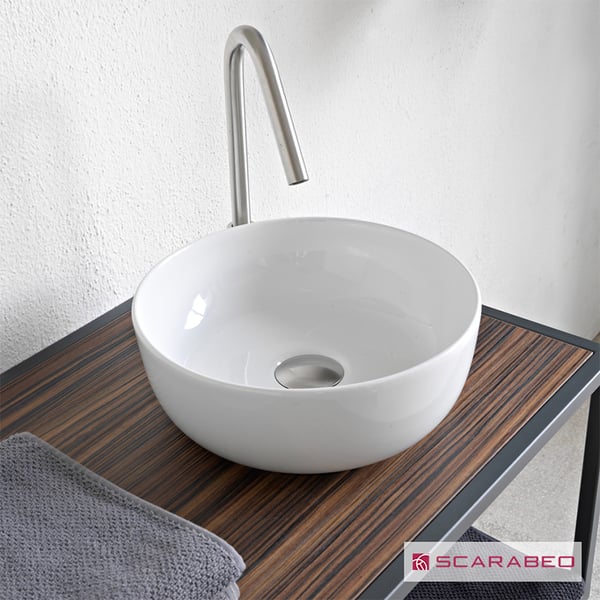 Νιπτήρας μπάνιου Glam Φ33cm Scarabeo 1808-300