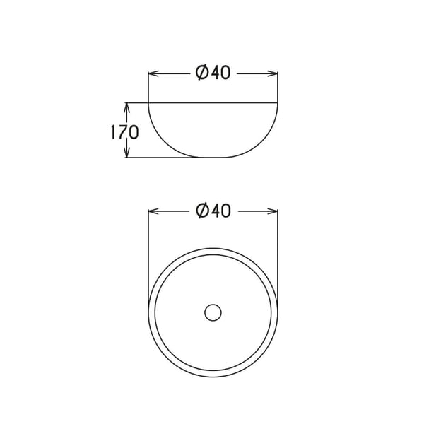 Νιπτήρας Χειροποίητος Stone beige Φ40x17 cm 