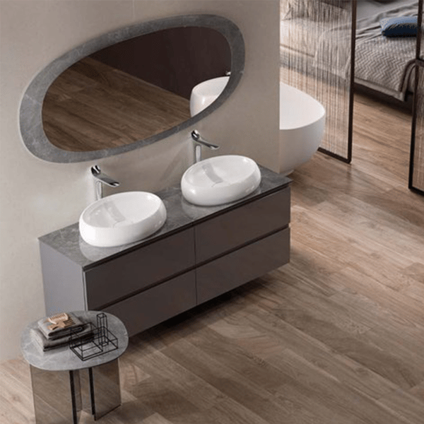 Νιπτήρας Cloud 58x40x15 cm λευκός γυαλιστερός  Rak Ceramics