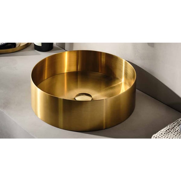 Νιπτήρας In Brushed Gold 40x12 cm