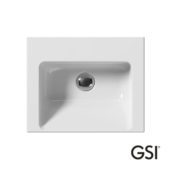 Νιπτήρας Πορσελάνης Norm White 42x34 cm