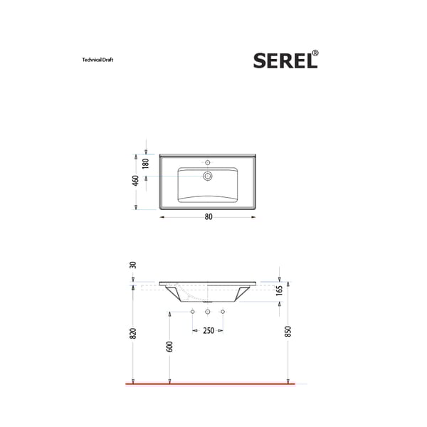 Νιπτήρας Slim 3035