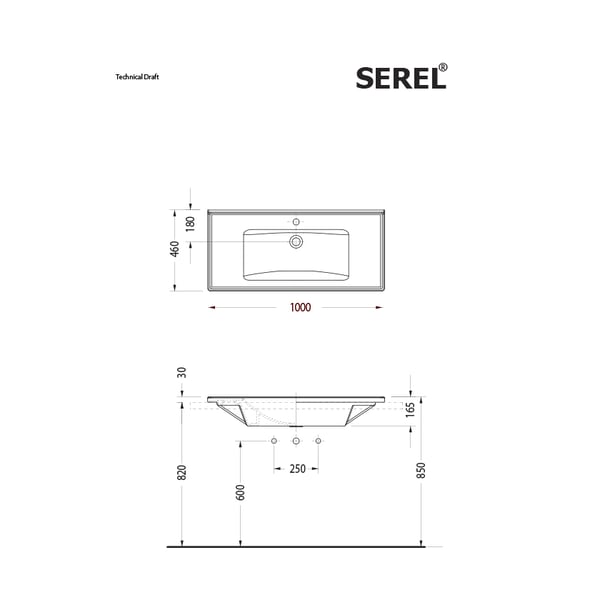 Νιπτήρας Slim 3037