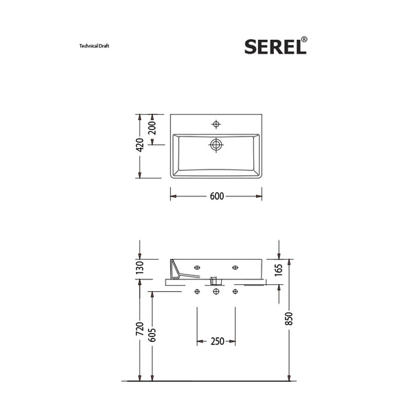 Νιπτήρας Slim 3001