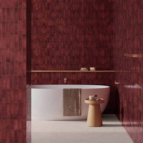 Πλακάκι Deco Artis Plus Burdeos 32x62.5 cm 
