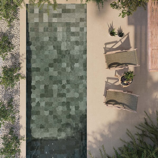 Πλακάκι Πισίνας  Bali Green 15x15 cm Bestile