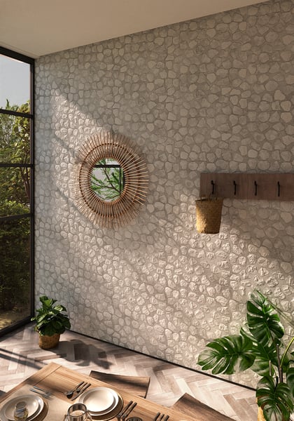 Πλακάκι επένδυσης τοίχου πέτρα Umbra Blanco 40x60 cm