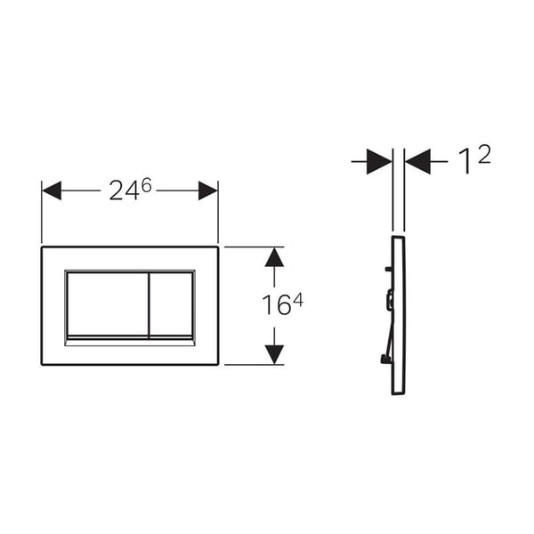 Πλακέτα Sigma 30 Μαύρη Geberit