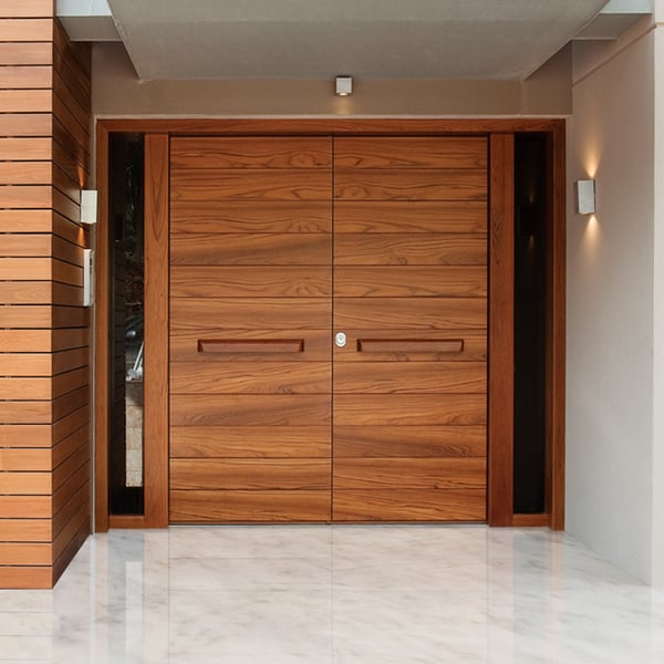 Πόρτα Golden Door Δίφυλλη με πλαϊνά σταθερά