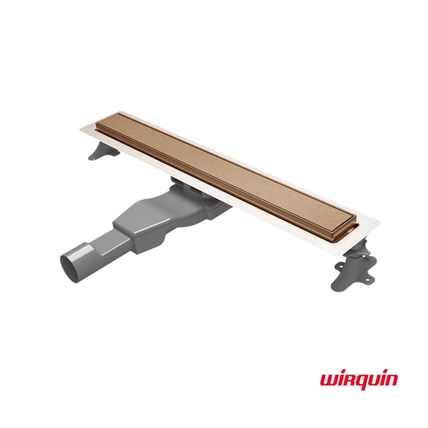 Σιφόνι, κανάλι ντουζιέρας Flat Linear 60cm Rose-Gold