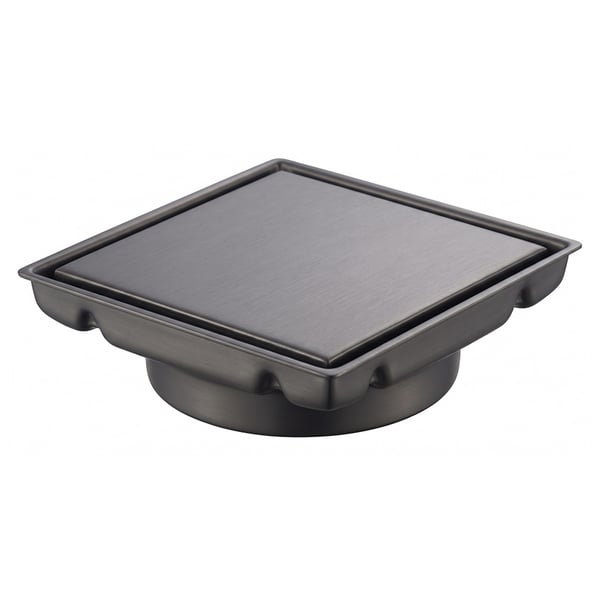 Σιφόνι δαπέδου Griglia Μαύρο 13x13 cm