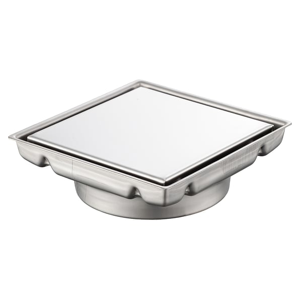 Σιφόνι δαπέδου Griglia Chrome 13x13 cm