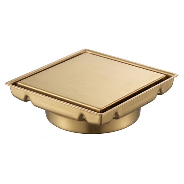 Σιφόνι δαπέδου Griglia Gold 13x13 cm